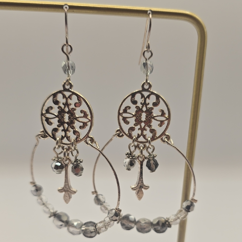 Elegant Silver Dangle Earrings